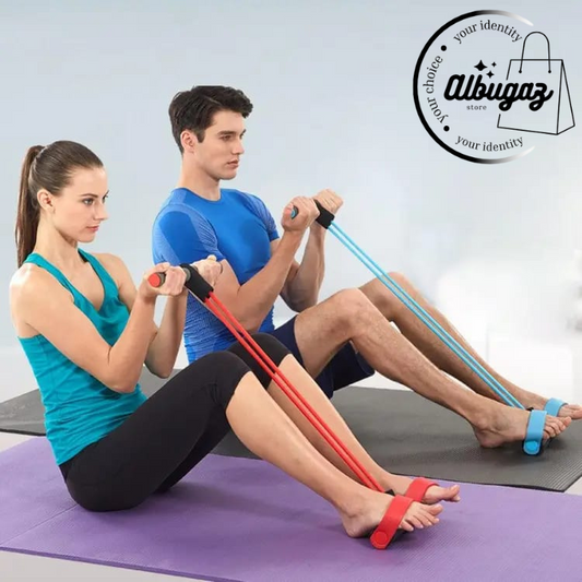 Tummy Trimmer | Foot Pedal Resistance Band Elastic Sit-up